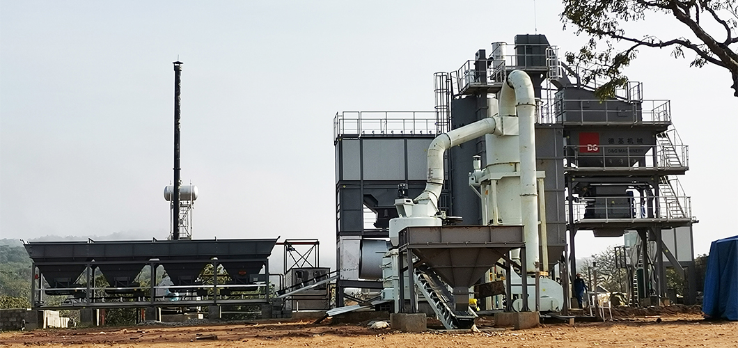 Centrale d’enrobage D&G installée au Cameroun, Afrique