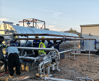 Centrale d’enrobage D&G installée au Cameroun, Afrique