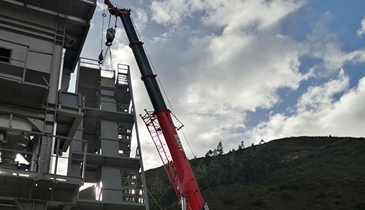 La centrale d’enrobage D&G a été mise en service au Pérou