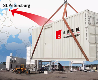 Installation d’une centrale d’enrobage DG achevée en 18 jours