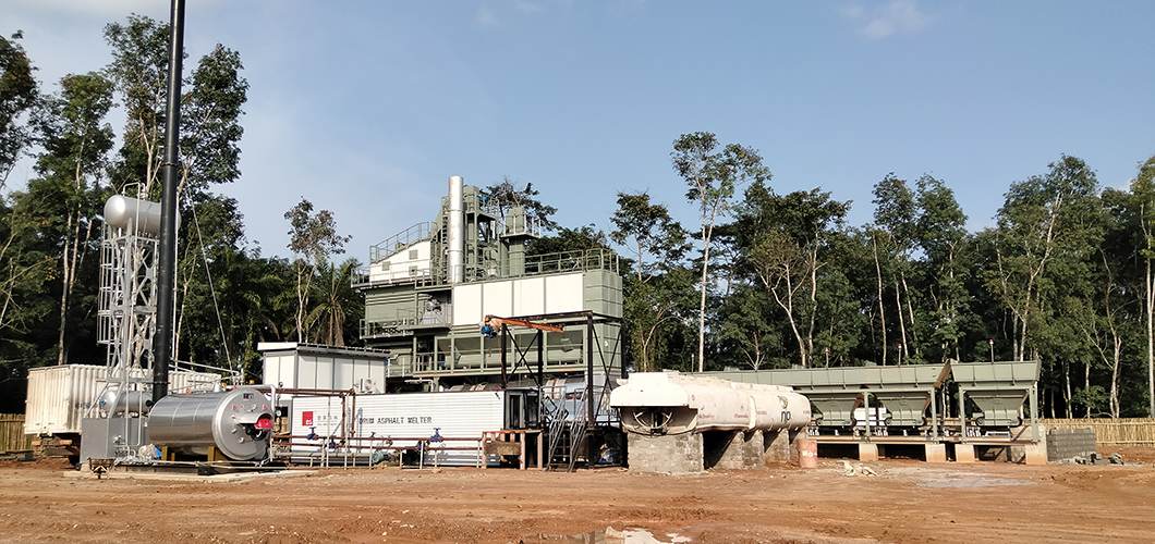 Centrale d’enrobage D&G Machinery 160 t/h au Liberia