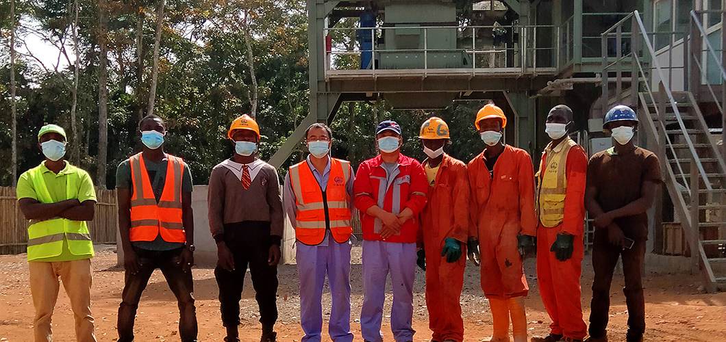 Centrale d’enrobage D&G Machinery 160 t/h au Liberia