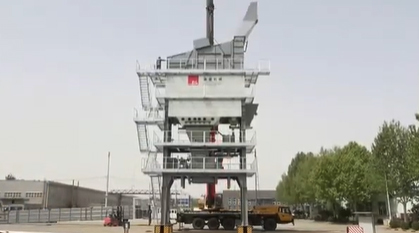 La centrale d’enrobage DG5000 de D&G Machinery est en cours de pré-assemblage