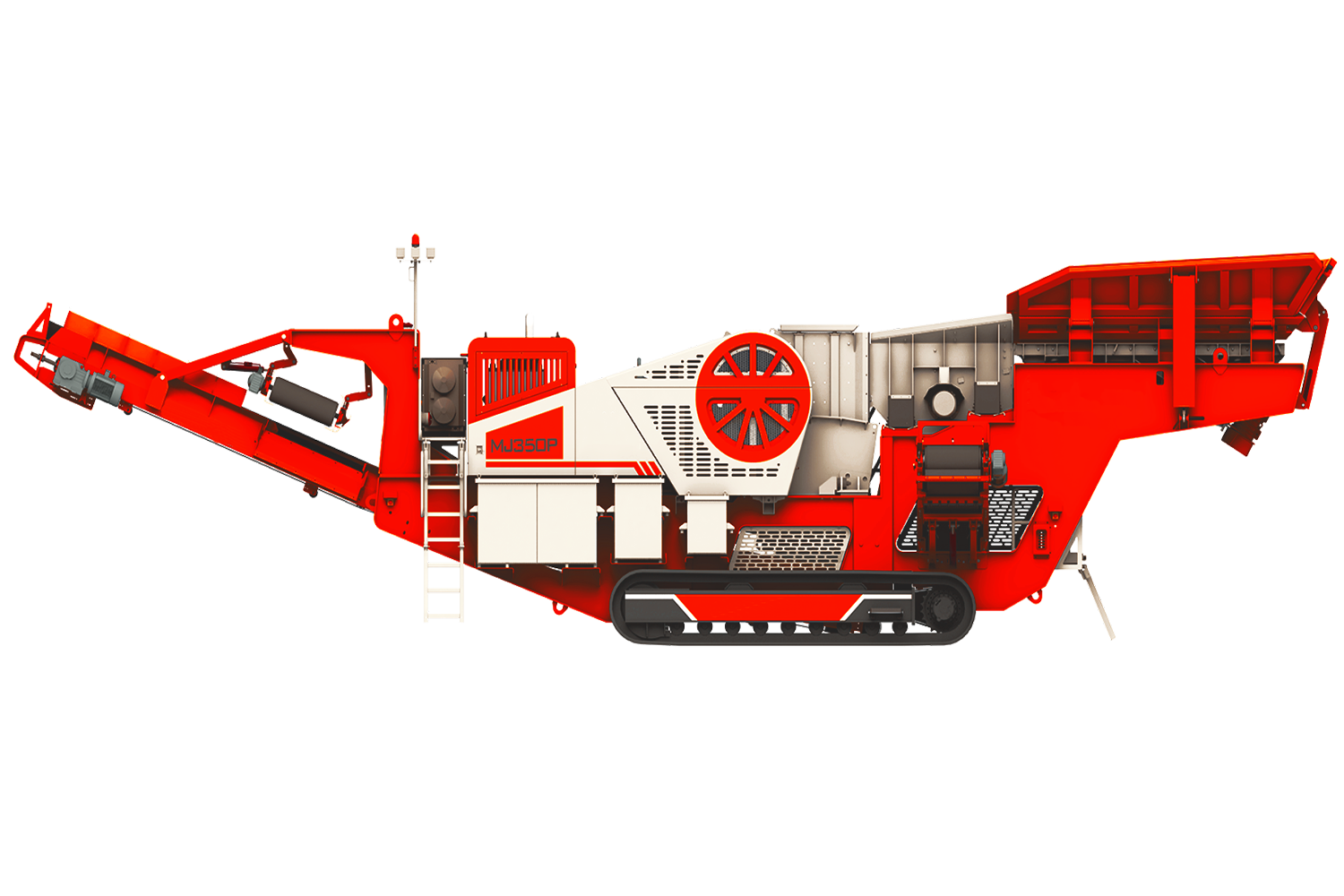 Équipement mobile de concassage à mâchoires sur chenilles