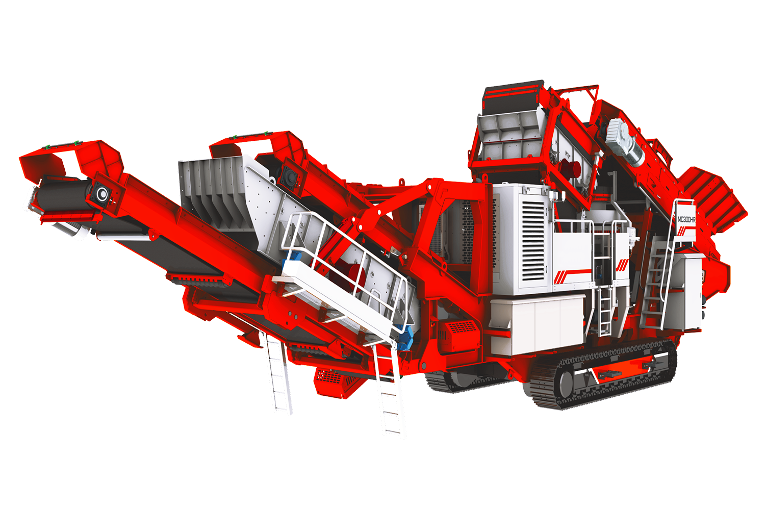 Équipement mobile de concassage à cône sur chenilles