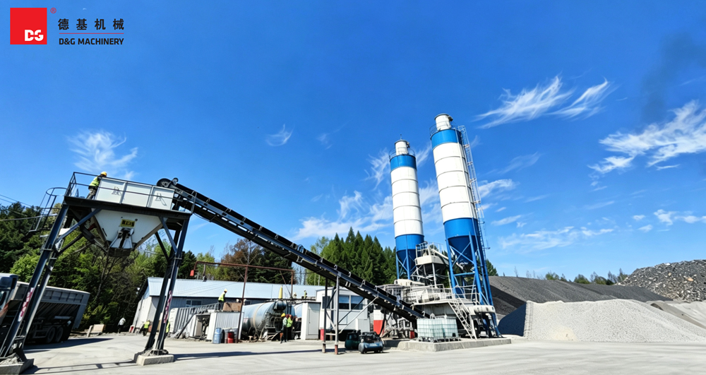 Installations de machines D&G Modernisation du revêtement vert des routes nationales et provinciales à Jilin, Chine